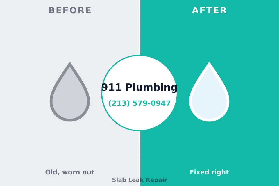 Before and after: plumbing repair Eastport, NY